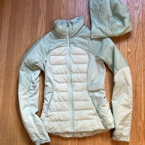 COPY - Lululemon down for it all jacket, mint green, size 4